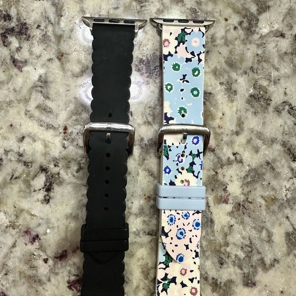 kate spade Black and Floral Apple Watch Bands 38mm